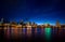 Night panorama of Portland