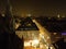 Night panorama from the St. Stephen`s cathedral tower, Wien - Vienna, Austria