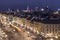 Night panorama, Warsaw, Poland