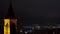 Night panoramic view on central part of Istanbul,