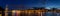 Night panoramic view of Stockholm