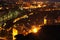 Night panoramic view of Tbilisi