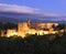 Night photo of the Alhambra Palace, in Granada, Andalusia, Spain