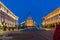 Night photo of Buildings of Presidency, Buildings of Council of Ministers and Former Communist Pa