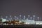 Night photo cargo area Miami International Airport