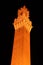 Night photo. Torre del Mangia tower, Siena, Tuscany