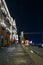 Night photo of the town of Pozzuoli, Italy.