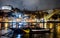 Night photography of dom luis I bridge double deck bridge porto