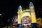 Night photography of Iconic Sydney Luna park entrance gate at Milsons Point.