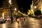 Night photography in Seville. Urban life scenes 1