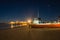 Night Pic in Cabo Polonio in Uruguay with fishing boat