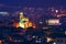 Night picture of Veliko Tarnovo, The cathedral Rogdestvo Bogorodichno/Nativity of the Virgin/ , Bulgaria