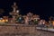 Night of the pool and the Main Square of Cajamarca Peru