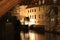 Night Prague, Old Watermill on Chertovka river, Mala Strana