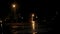 Night Rainy Road Background