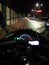 Night ride with my motorbike