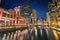 Night at Riverwalk Park in Downtown Chicago, Illinois