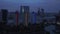 Night Rotterdam panorama. Europe city