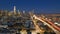 Night Rush Hour Traffic Bay Bridge San Francisco Skyline