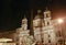 Night Sant Agnese Church in Piazza Navona in Rome, Italy