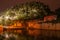 Night scene along Li river downtown Guilin, China