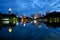 Night scene of Bangkok skyline