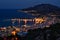 Night scene cityscape panorama in Zakynthos Greece