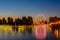 Night scene cityscape of Tianjin ferris wheel,Tianjin eyes with