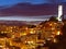 The night scene of coit tower