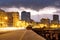 Night scene in Havana at the Malecon seaside avenue