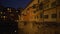 Night scene of old historic bridge Ponte Vecchio in Florence Italy