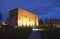 The night scene of the Saxon State and University Library Dresden