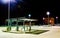 Night scene on top of a parking garage in Columbia, Maryland.