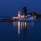 Night scene of Vlacherna monastery, Corfu