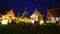 Night scene Wat Phra Singh timelapse, Chiang mai, Thailand