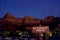 Night scenery in zion national park