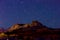 Night scenery in zion national park