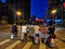 Night scenes of street traffic in wuhan city