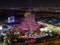 Night at the Seminole Hard Rock Casino guitar shaped resort hotel