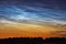 Night shining - Noctilucent clouds at night