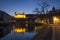 Night shot of the wonderful castle Rozmberk in the Czeck Republic