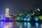 Night sight scenery of Two River and Four Lakes. It is a popular tour spot of Guilin City