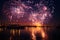 Night sky ablaze with a spectacular display of