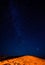 Night sky in moroccan desert Erg Chegaga