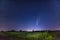 Night sky with Neowise comet