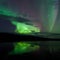 Night Sky Stars Clouds Northern Lights mirrored