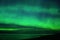 Night sky stars magic aurora polar lights over sea