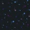 Night sky vector pattern shooting stars