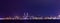 Night Skyline of Dnipropetrovsk and river Dnipro, Ukraine
