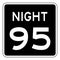 Night Speed Limit Mph Sign